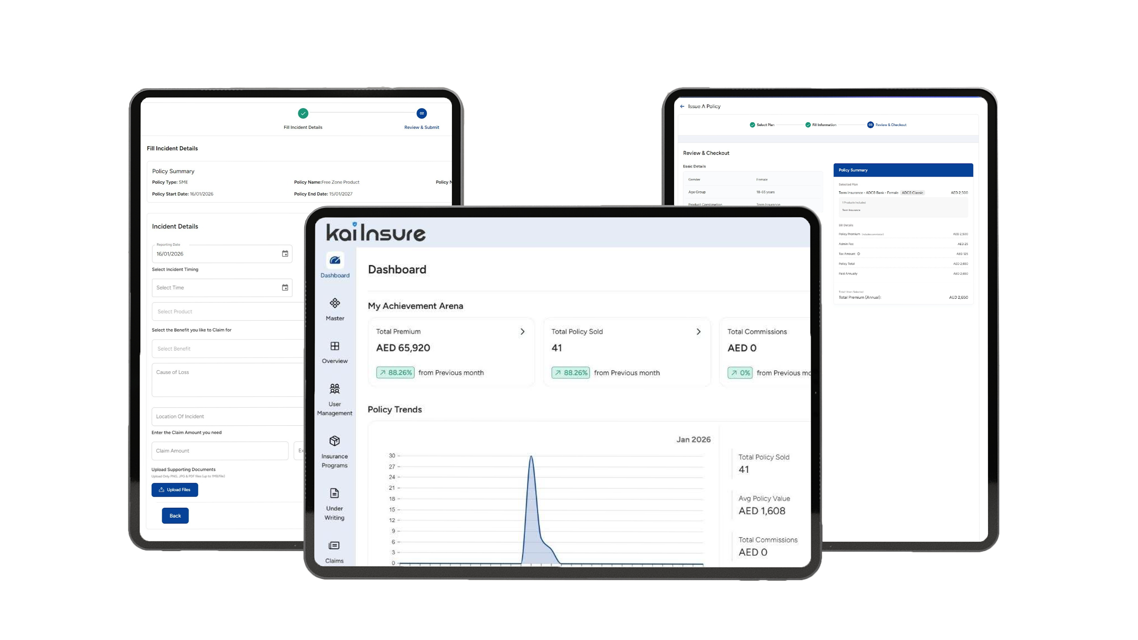 KaiInsure Mockups