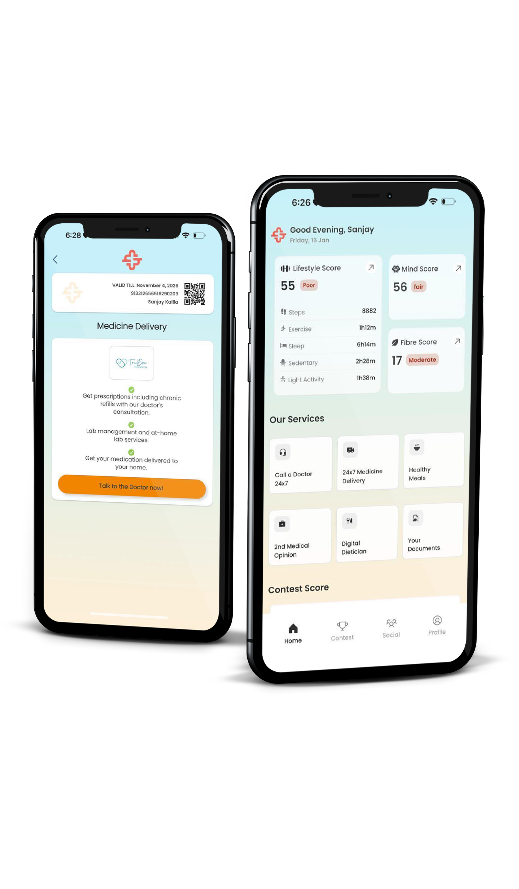 HealthPass mobile app preview